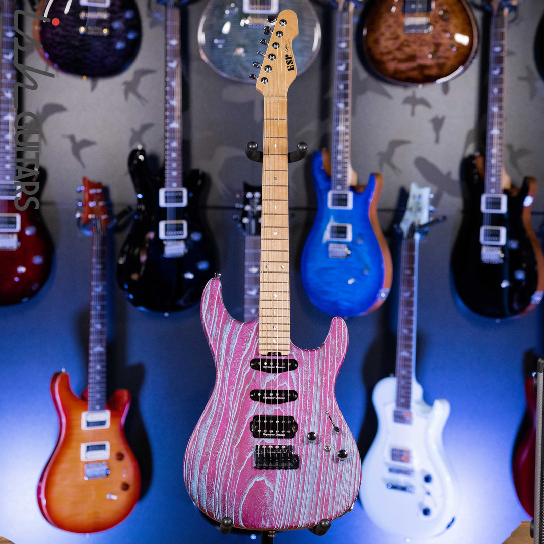 ESP Original Snapper AS-BR Driftwood Indigo Purple with Blue Filler