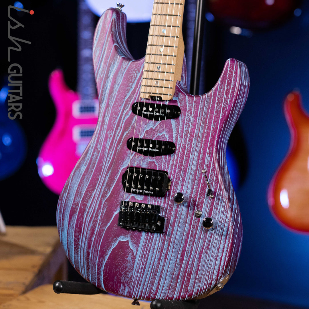 ESP Original Snapper AS-BR Driftwood Indigo Purple with Blue Filler