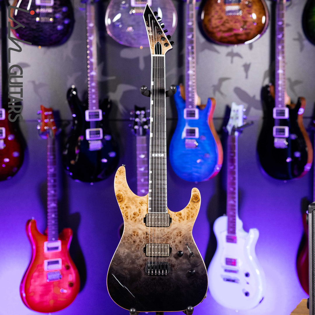 ESP E-II M-II NT Black Natural Fade Gloss Demo