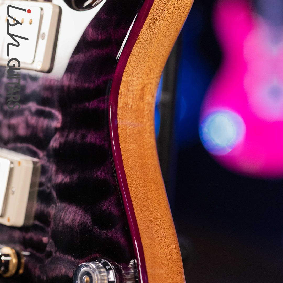 PRS McCarty 594 Quilt 10 Top Purple Wrap