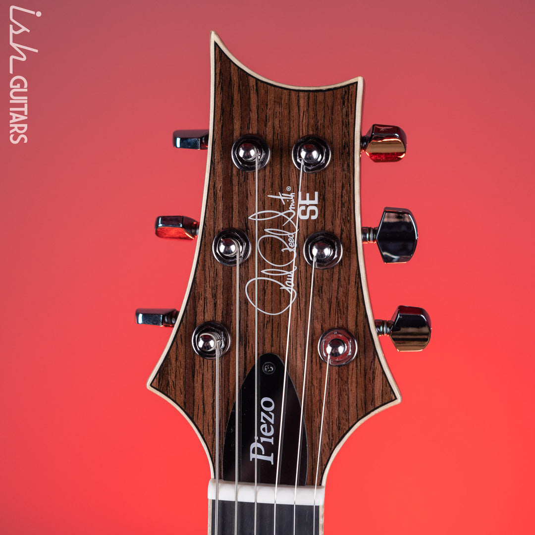 PRS SE Hollowbody II Piezo Electric Guitar Peacock Blue Sunburst Demo
