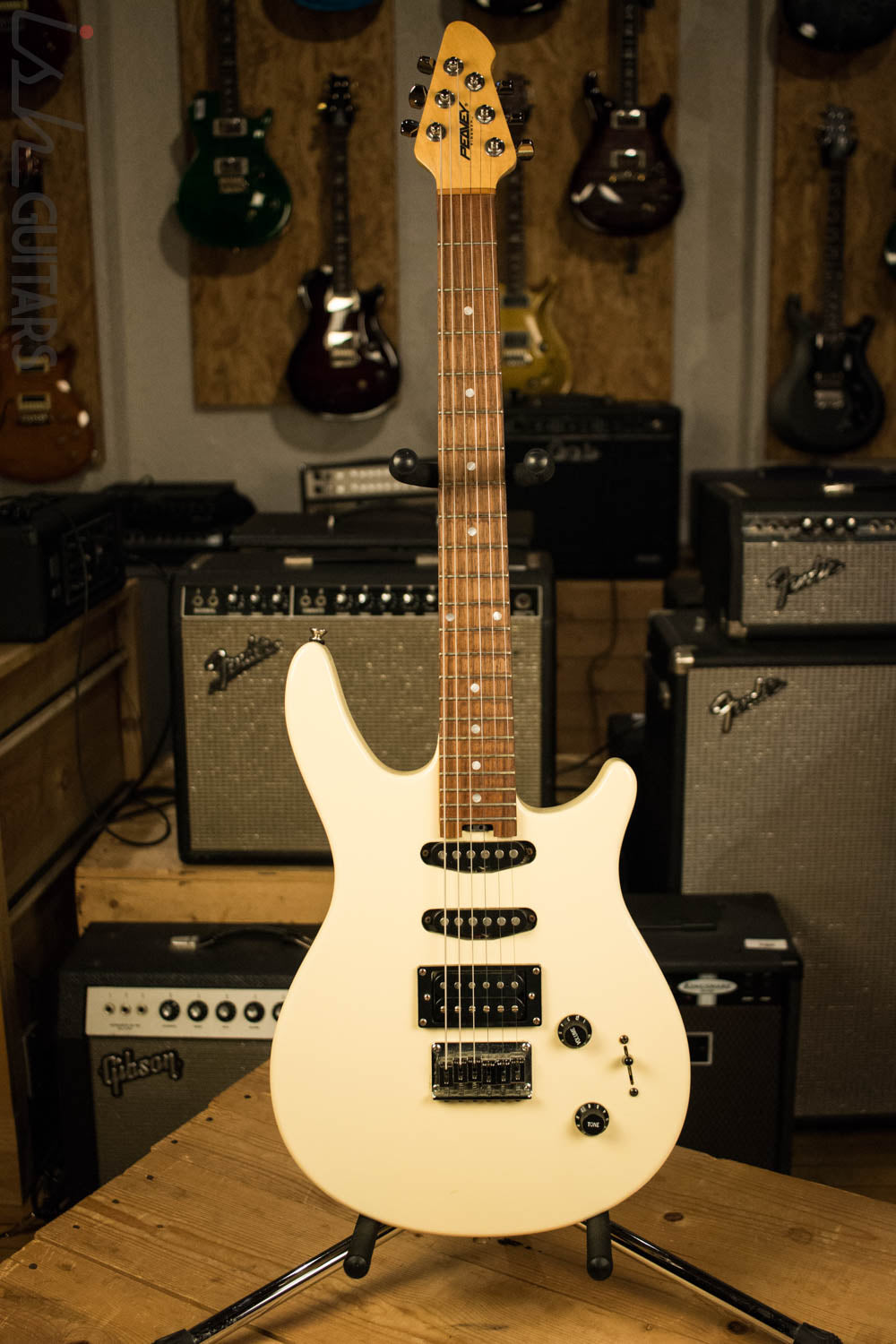 1998 White Peavey Firenza JX Electric Guitar – Ish Guitars