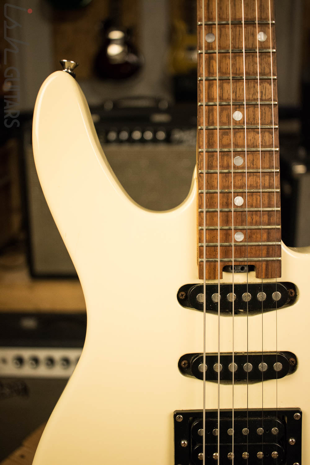 1998 White Peavey Firenza JX Electric Guitar