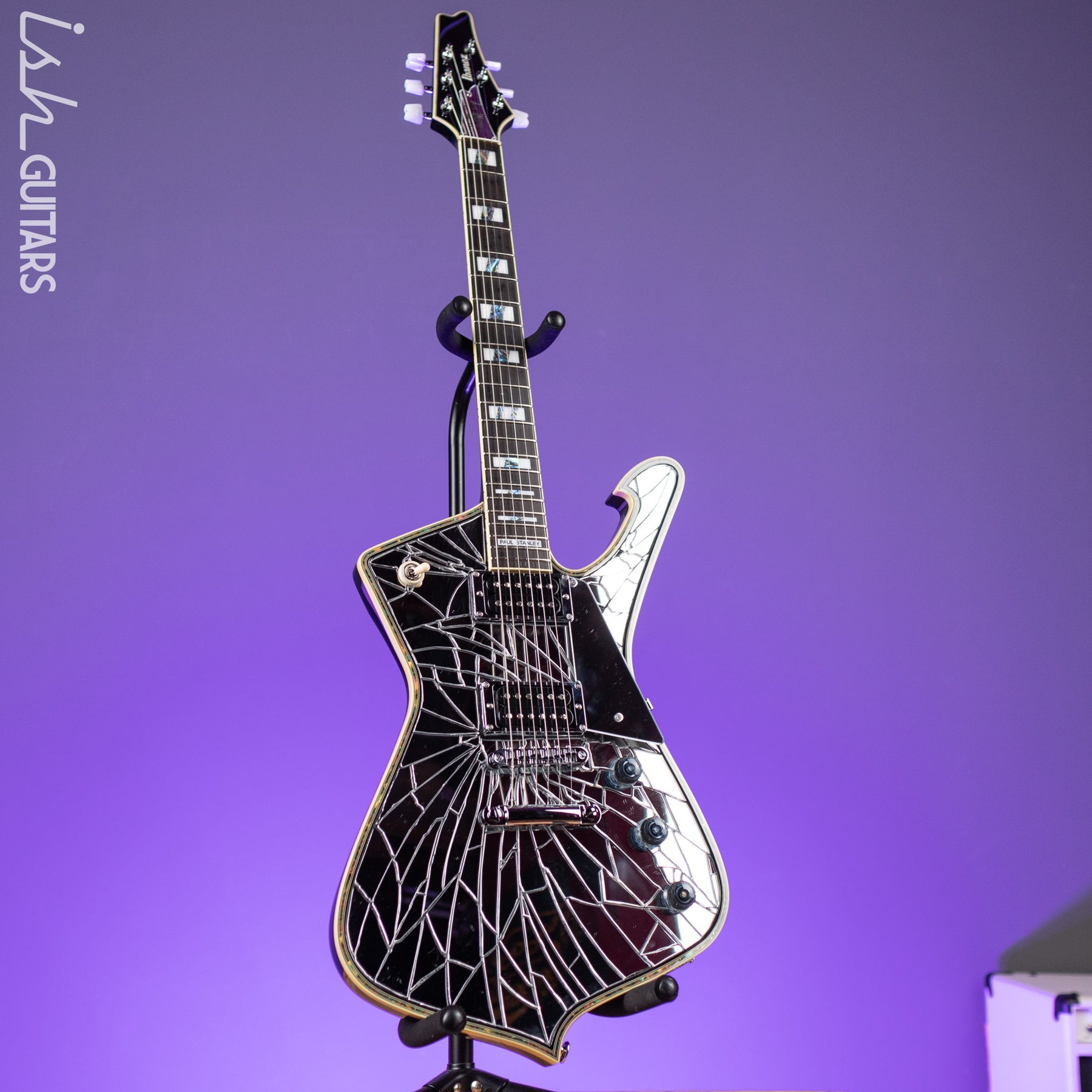 Ibanez Custom Shop PS1CM Paul Stanley Cracked Mirror Electric Guitar Ibanez Custom Shop PS1CM Paul Stanley Cracked Mirror Electric Guitar