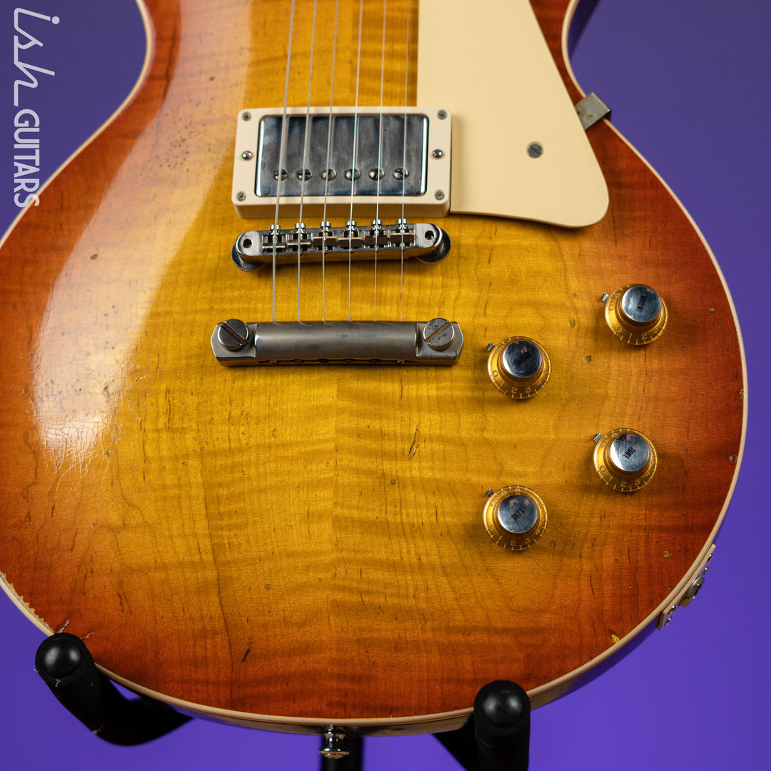 2021 Gibson Custom 1960 Les Paul Standard Murphy Lab Tangerine Burst Heavy Aged