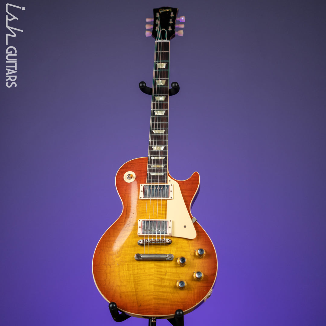 2021 Gibson Custom 1960 Les Paul Standard Murphy Lab Tangerine Burst Heavy Aged