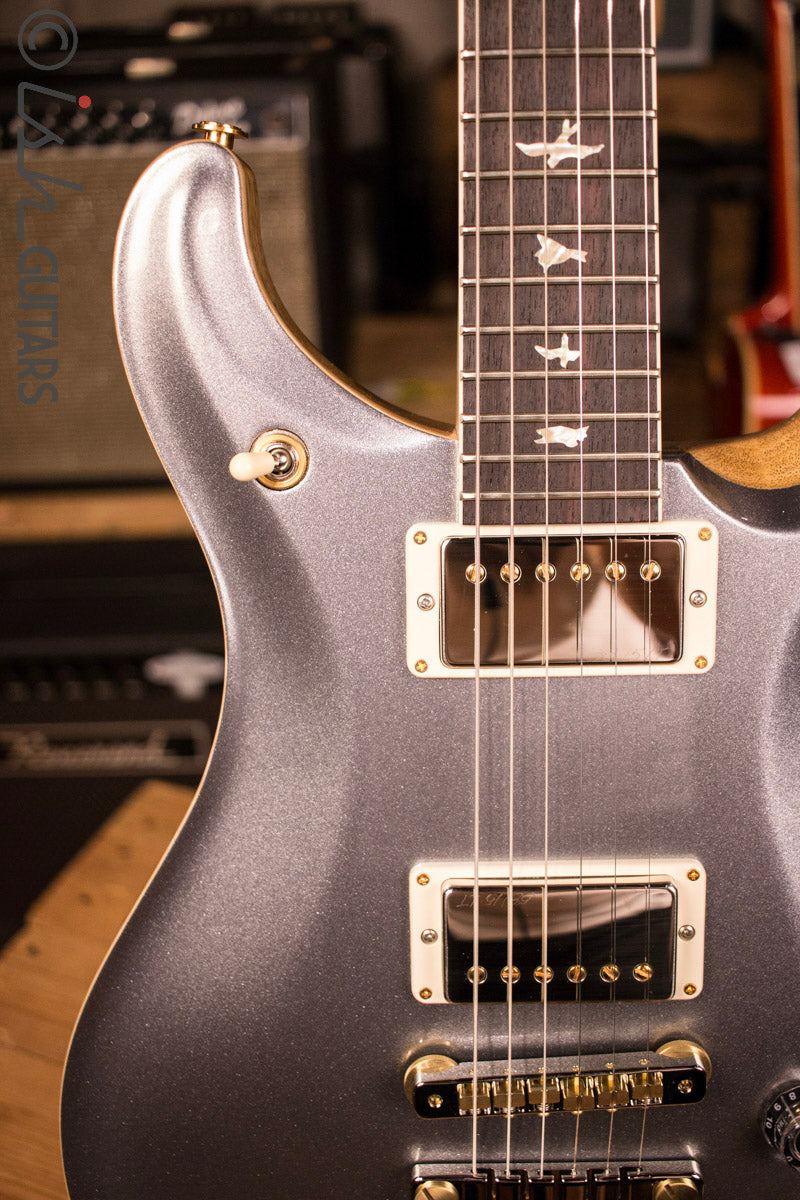 PRS McCarty 594 CUSTOM Platinum Metallic Top Natural Korina Body Flamed Neck
