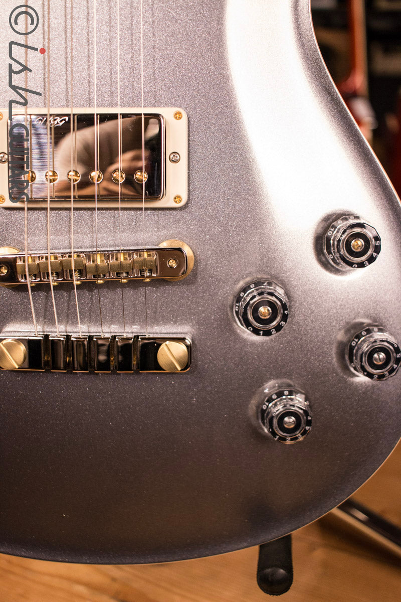 PRS McCarty 594 CUSTOM Platinum Metallic Top Natural Korina Body Flamed Neck
