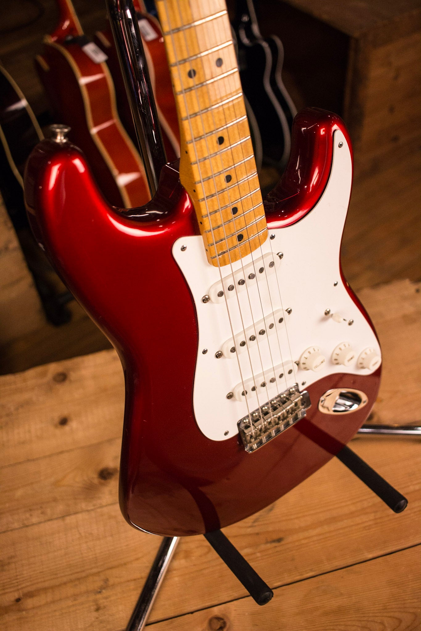 1985 Fender Stratocaster 57 Reissue AVRI Fullerton Candy Apple Red