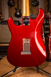 1985 Fender Stratocaster 57 Reissue AVRI Fullerton Candy Apple Red Maple Fretboard