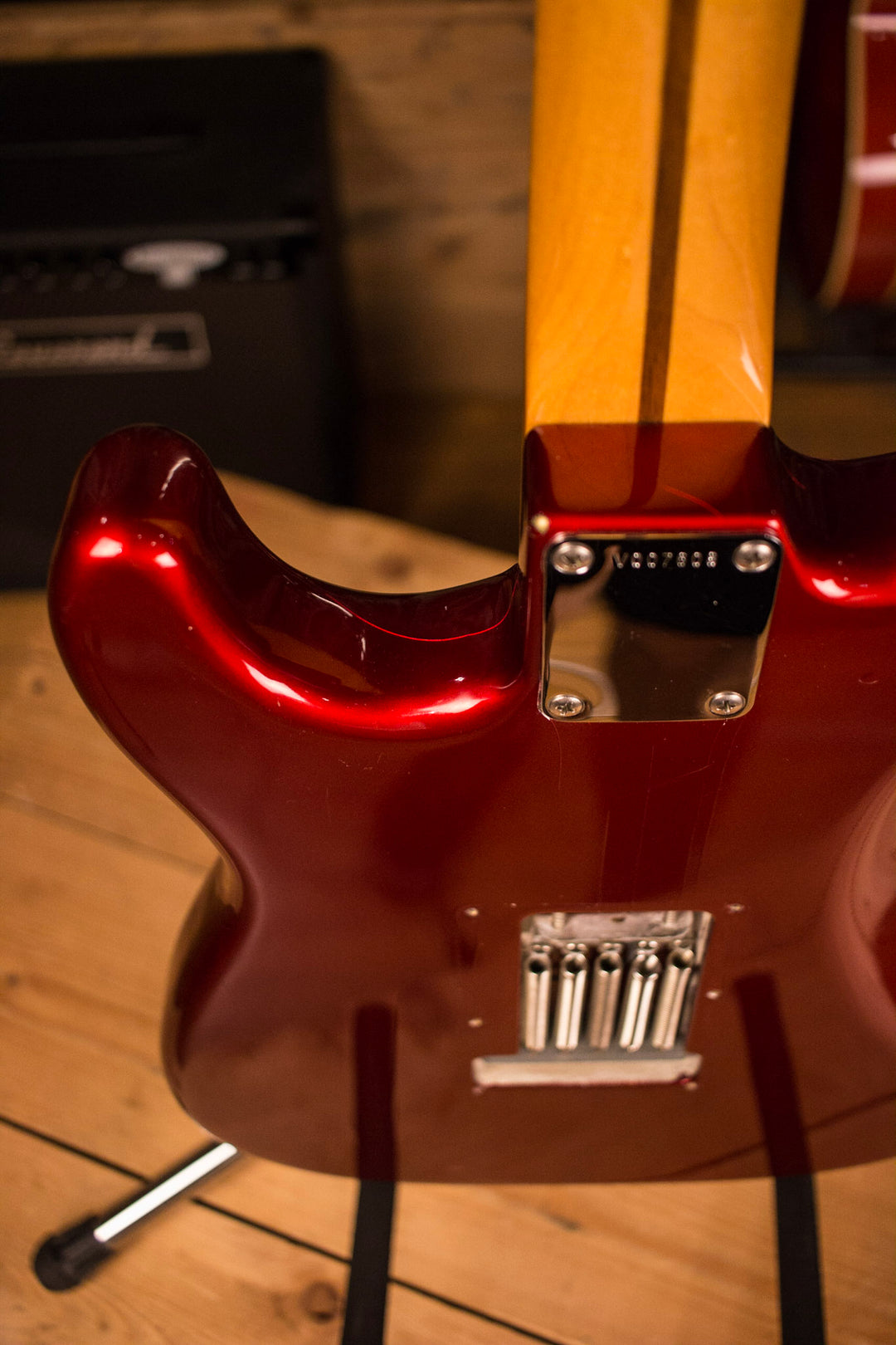 1985 Fender Stratocaster 57 Reissue AVRI Fullerton Candy Apple Red Maple Fretboard