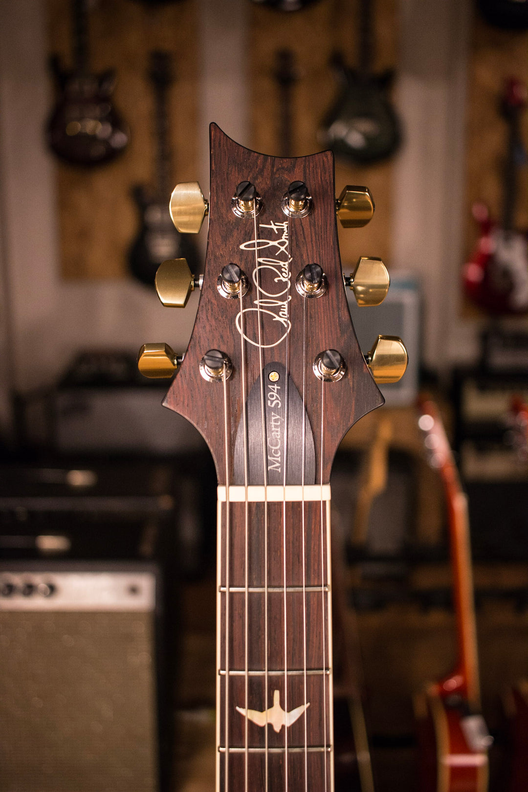 2017 PRS McCarty 594 10 Top CUSTOM Cocobolo Fretboard Gold MOP Fire Red Smokewrap