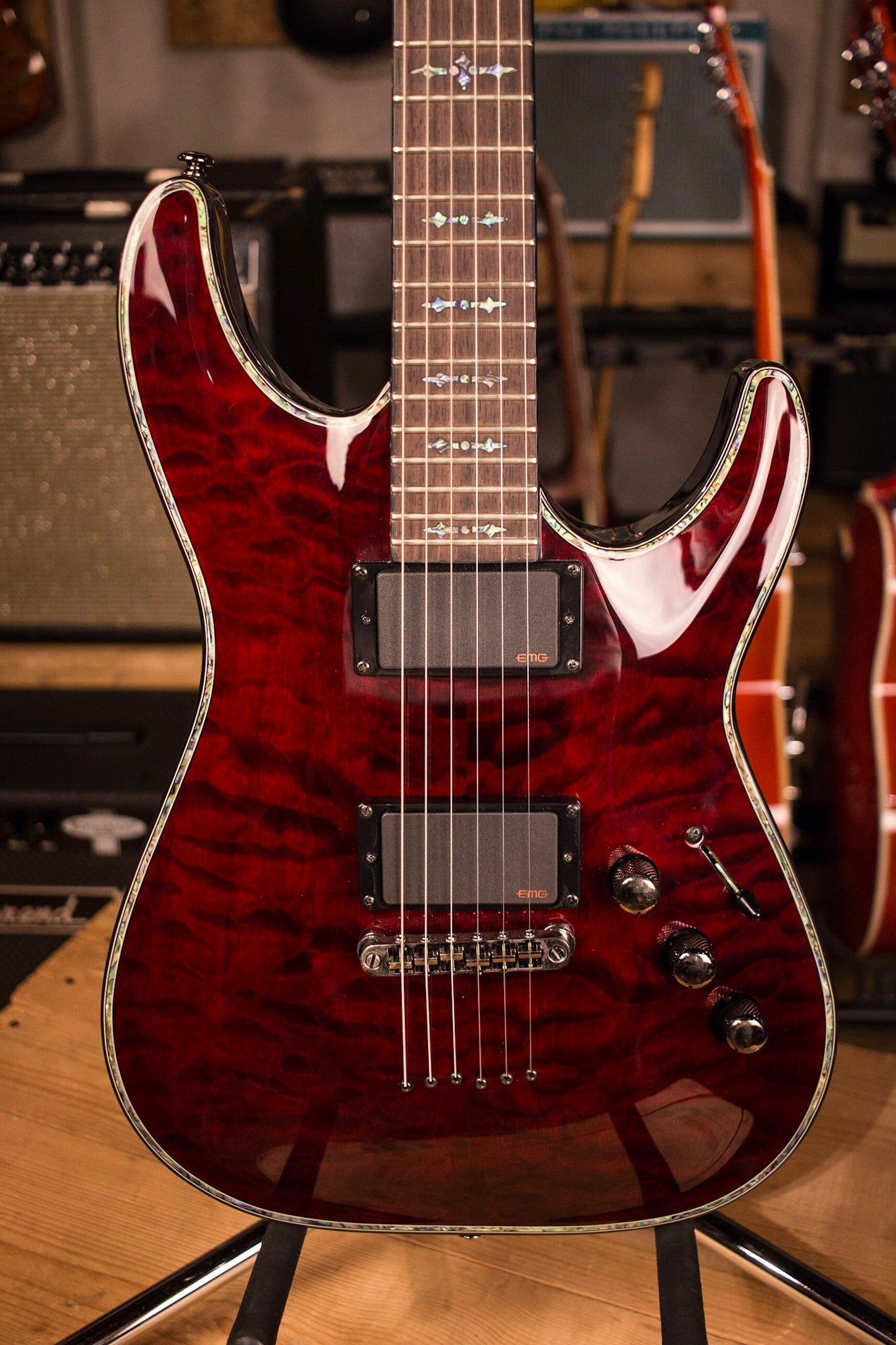 Schecter Guitar Research Hellraiser C-1 Electric Guitar Black