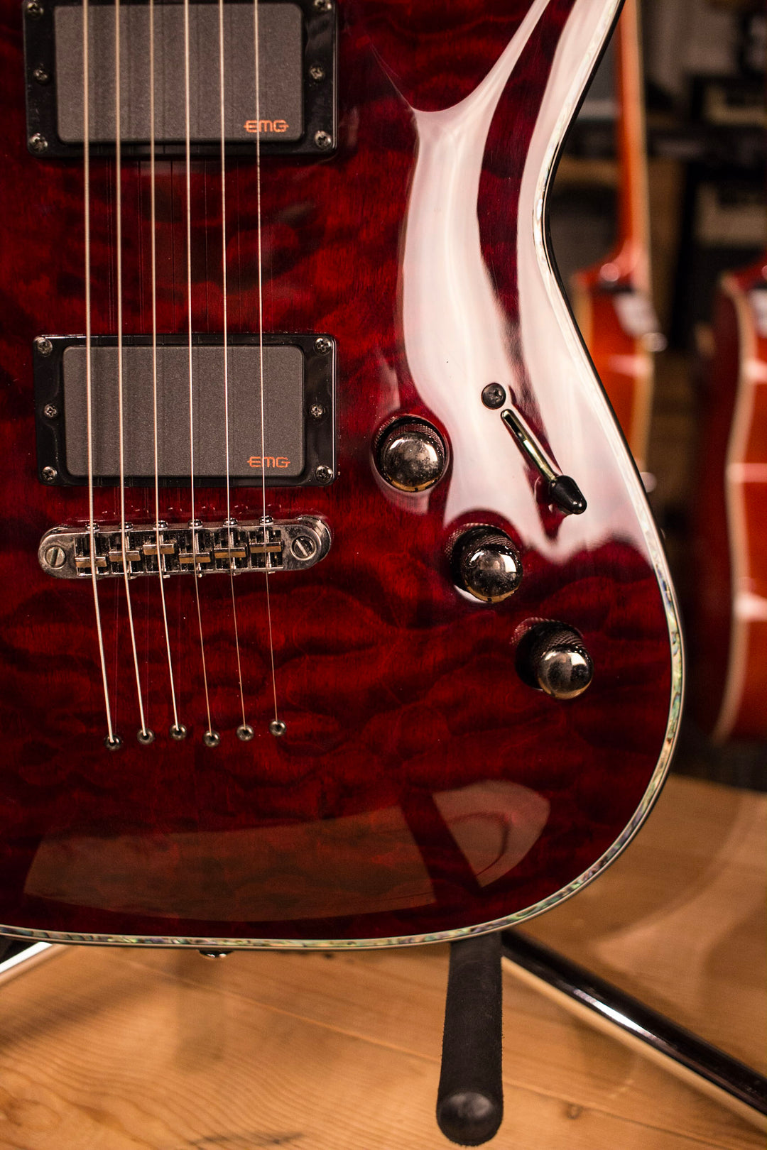 Schecter Guitar Research Hellraiser C-1 Electric Guitar Black Cherry
