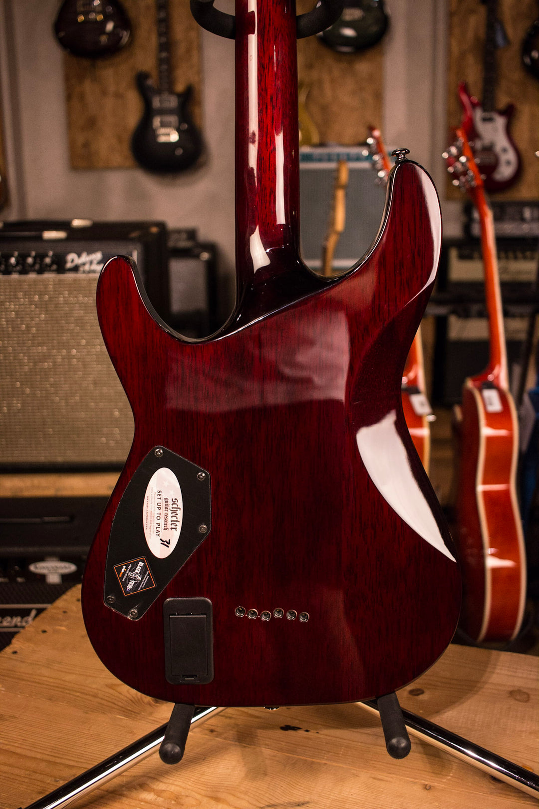 Schecter Guitar Research Hellraiser C-1 Electric Guitar Black Cherry