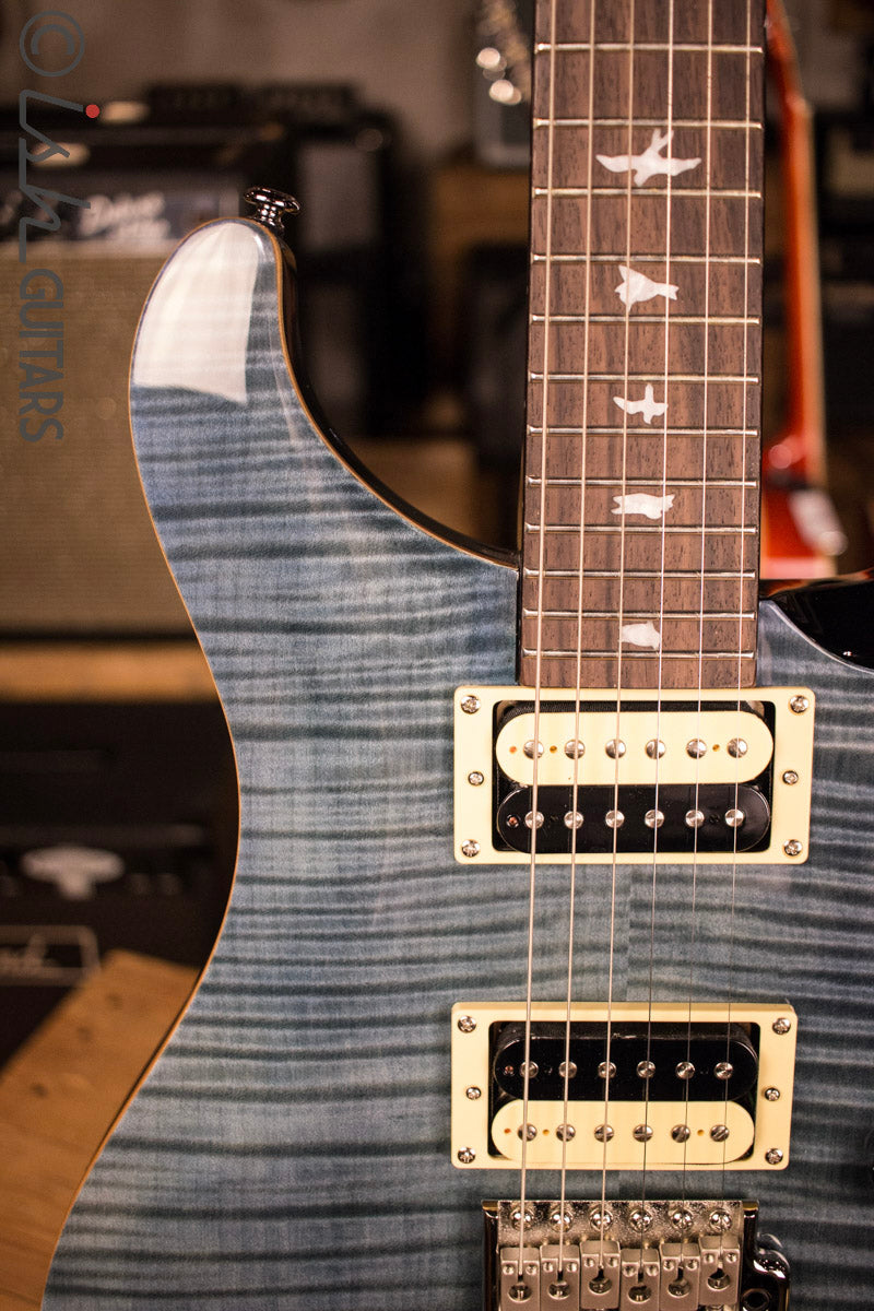 2017 PRS Paul Reed Smith SE Custom 24 Whale Blue Flamed Maple