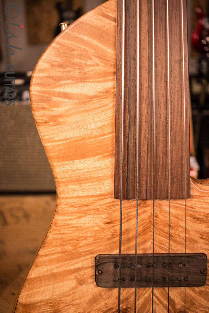 Fodera Emperor II Singlecut Custom Elite Neck Through 5 String Fretless Bass