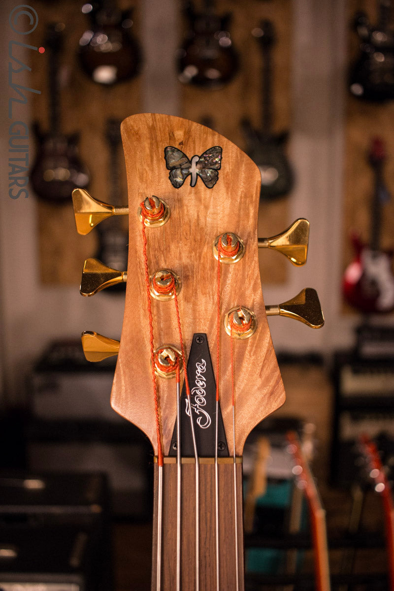 Fodera Emperor II Singlecut Custom Elite Neck Through 5 String Fretless Bass