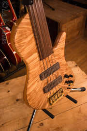 Fodera Emperor II Singlecut Custom Elite Neck Through 5 String Fretless Bass