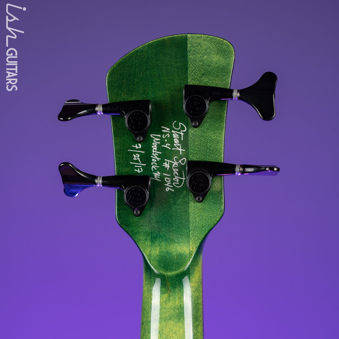 2017 Spector USA NS-4 Custom Algae Green Helium Redwood