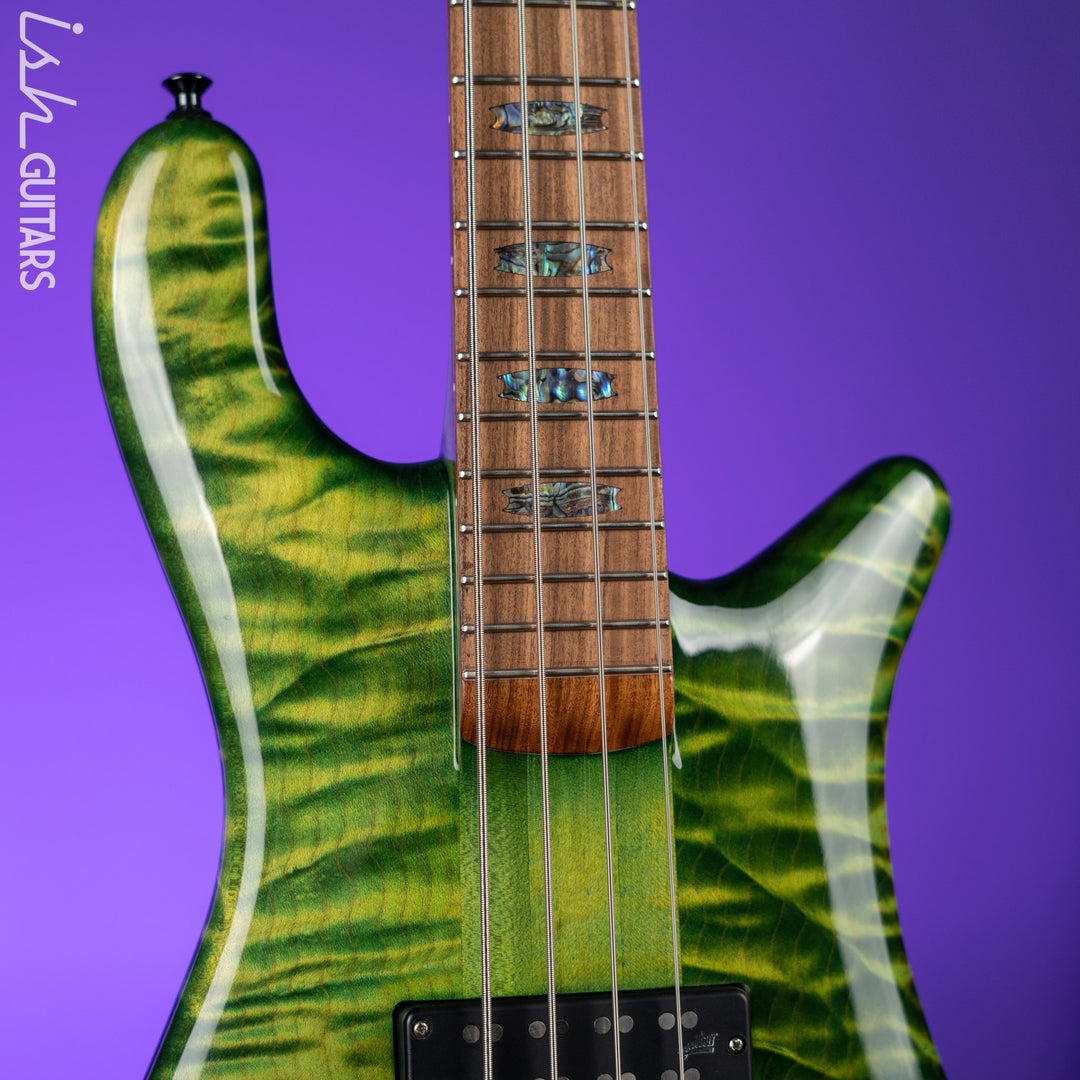 2017 Spector USA NS-4 Custom Algae Green Helium Redwood