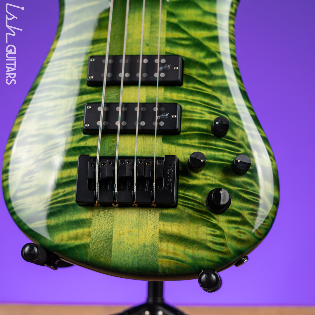 2017 Spector USA NS-4 Custom Algae Green Helium Redwood