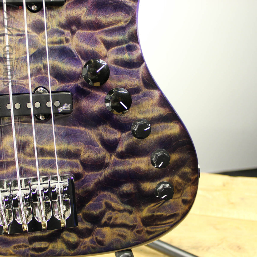 NAMM 2018 USA Spector Coda Deluxe 5 String XL Bass Guitar Ultra Violet