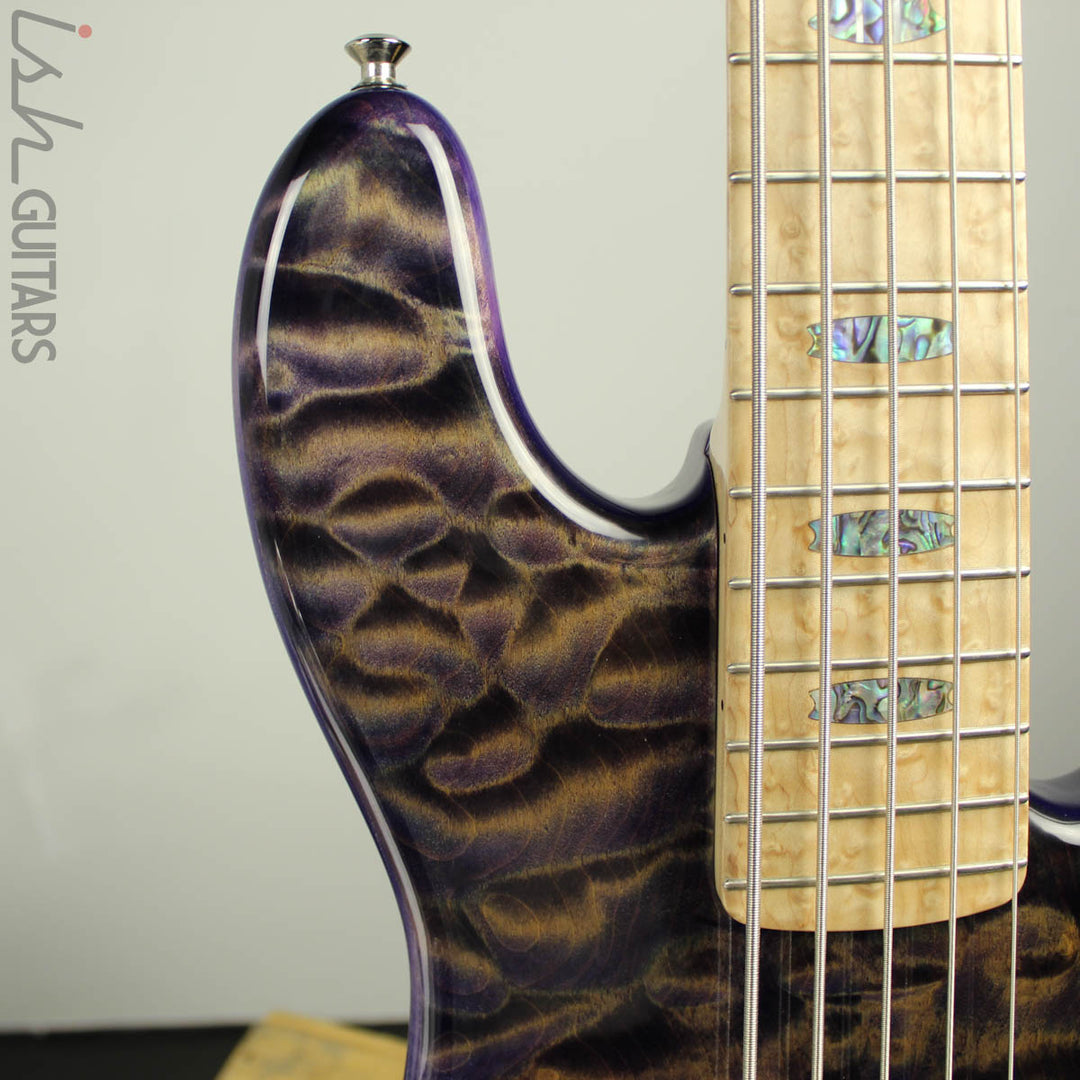 NAMM 2018 USA Spector Coda Deluxe 5 String XL Bass Guitar Ultra Violet
