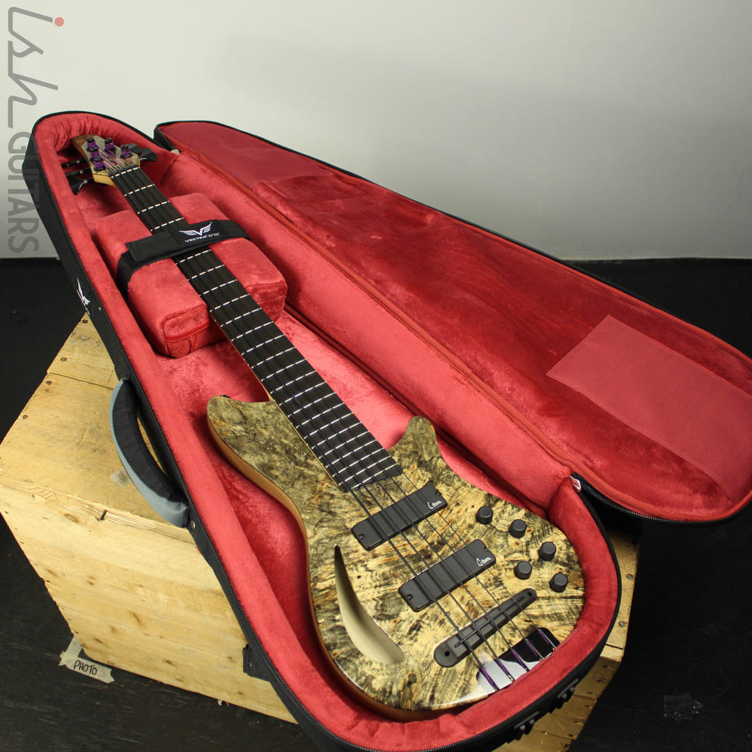 Veillette Singlecut 5 Custom Semi Hollow Buckeye Burl
