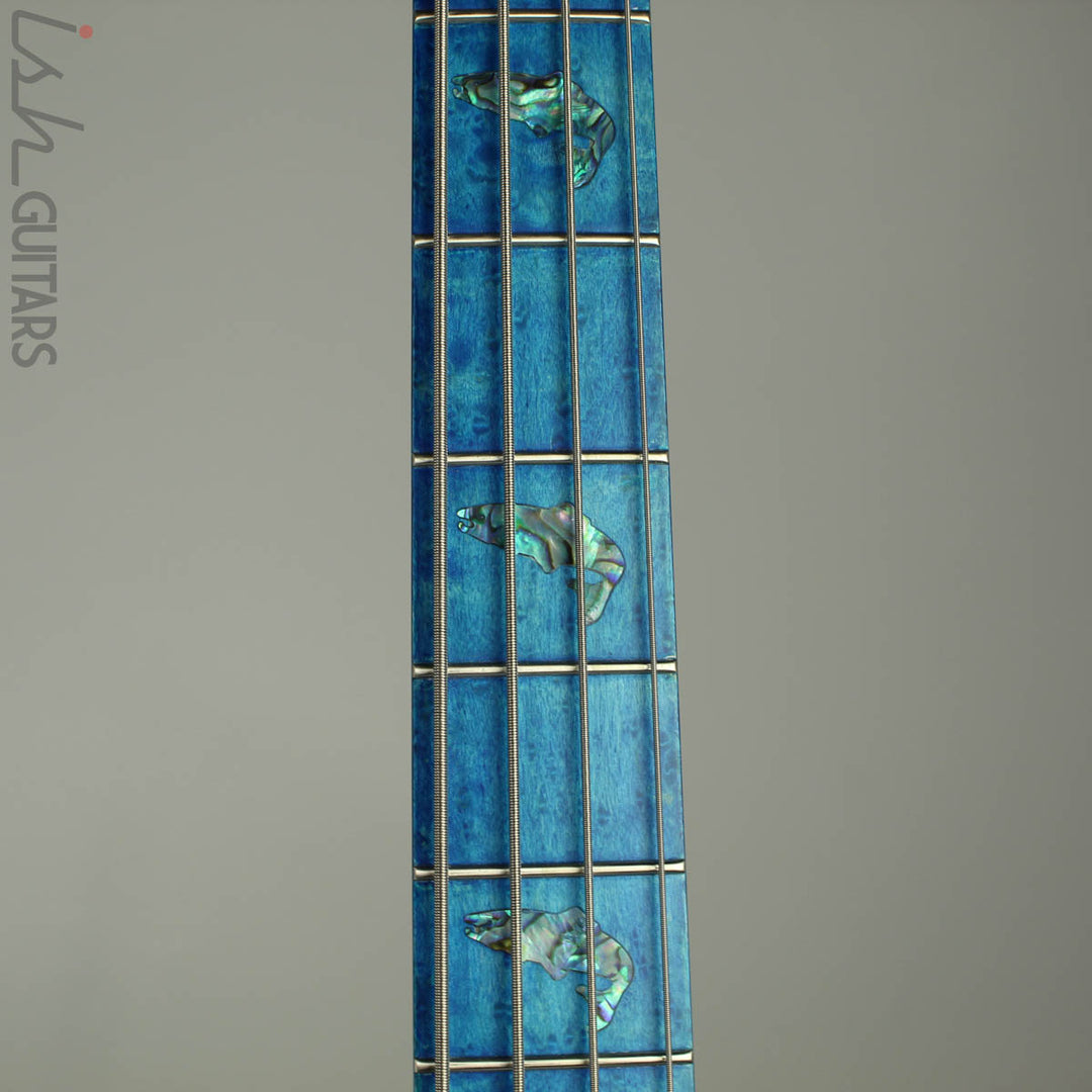 2018 Spector NS-2 Ish Limited Buckeye Burl Coral Blue Bass