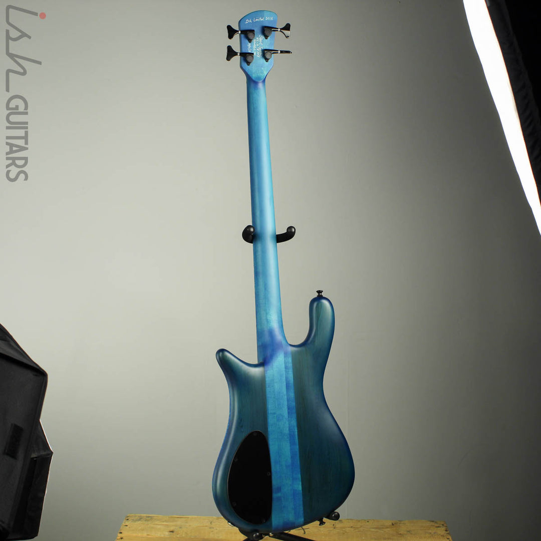 2018 Spector NS-2 Ish Limited Buckeye Burl Coral Blue Bass