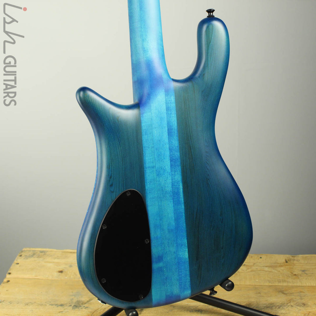 2018 Spector NS-2 Ish Limited Buckeye Burl Coral Blue Bass