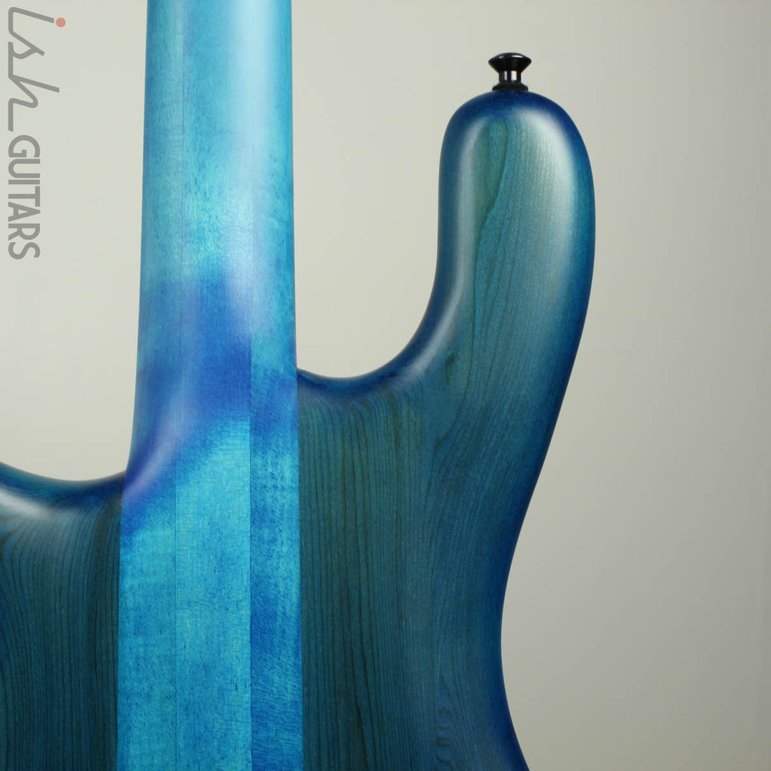2018 Spector NS-2 Ish Limited Buckeye Burl Coral Blue Bass