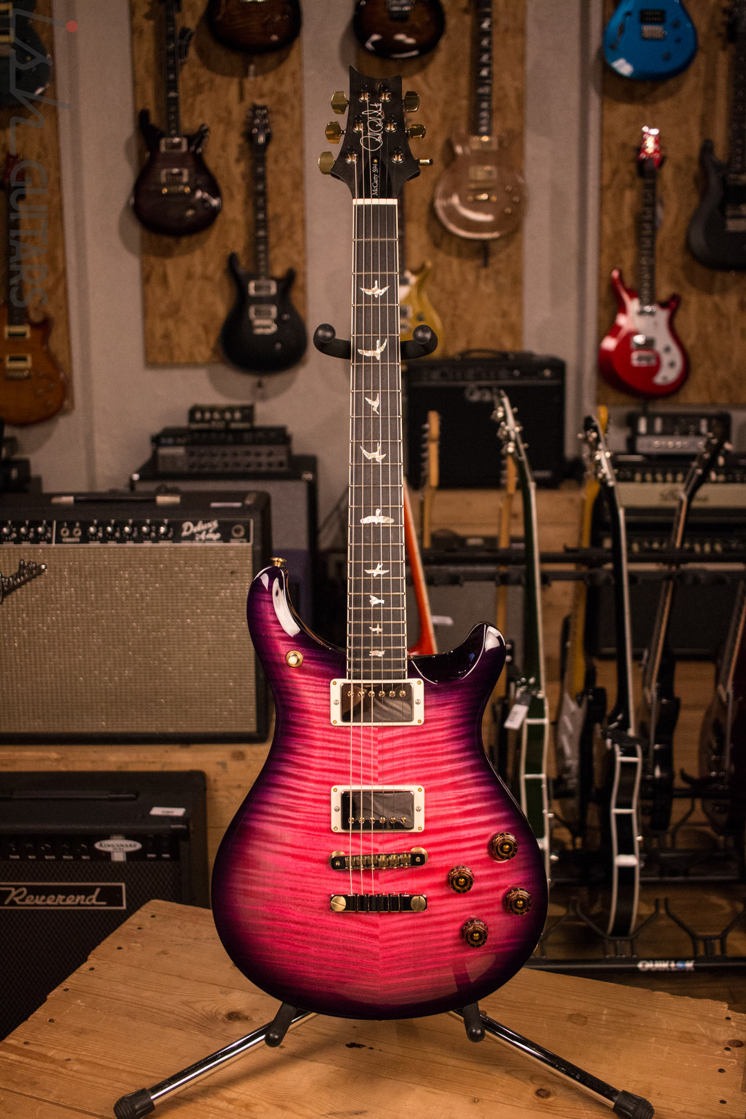 PRS Paul Reed Smith McCarty 594 Custom Color Bonnie Pink Purple Burst 10 Top