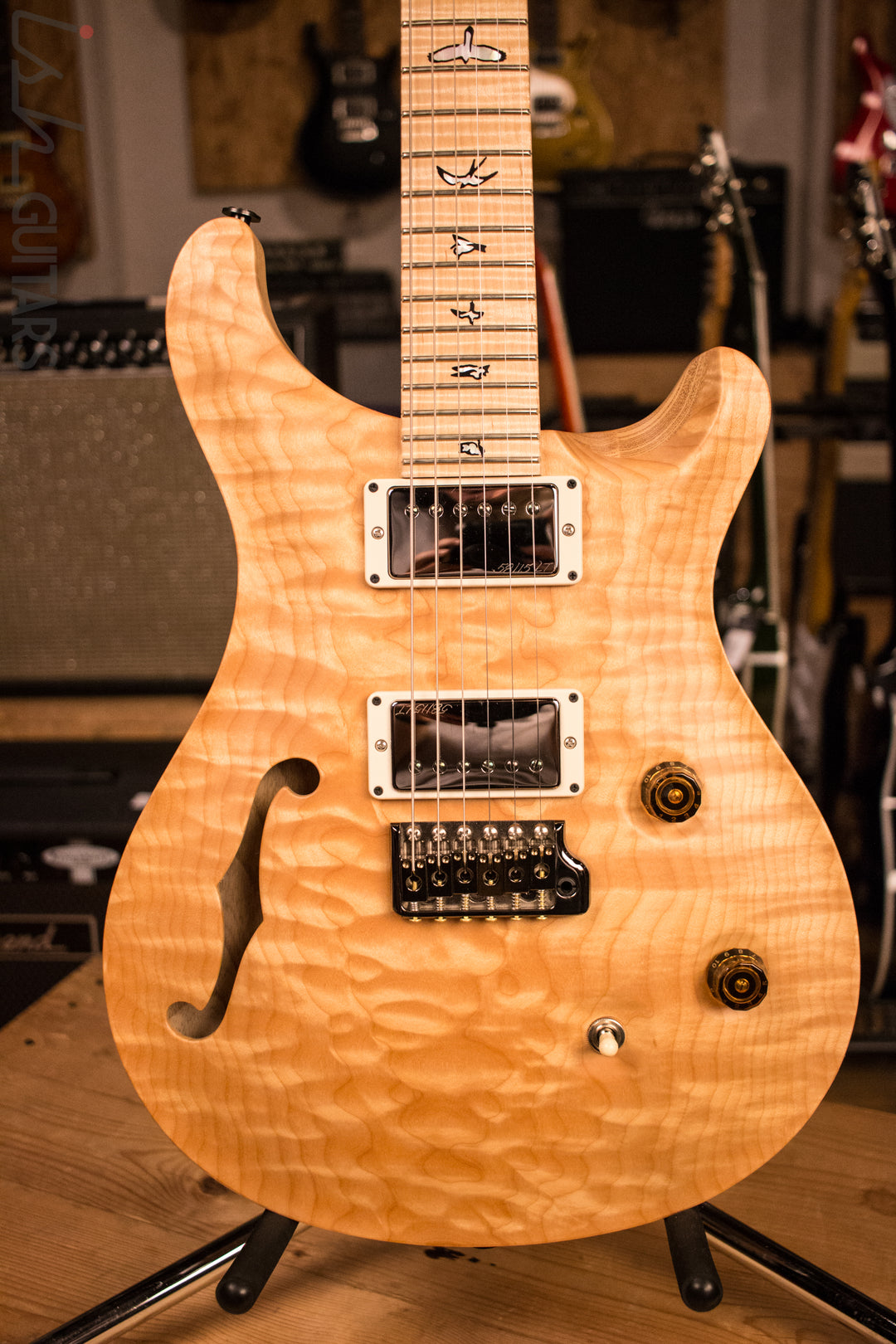 PRS Custom 24 Semi-Hollow Ish Guitars Exclusive Wood Library Quilt