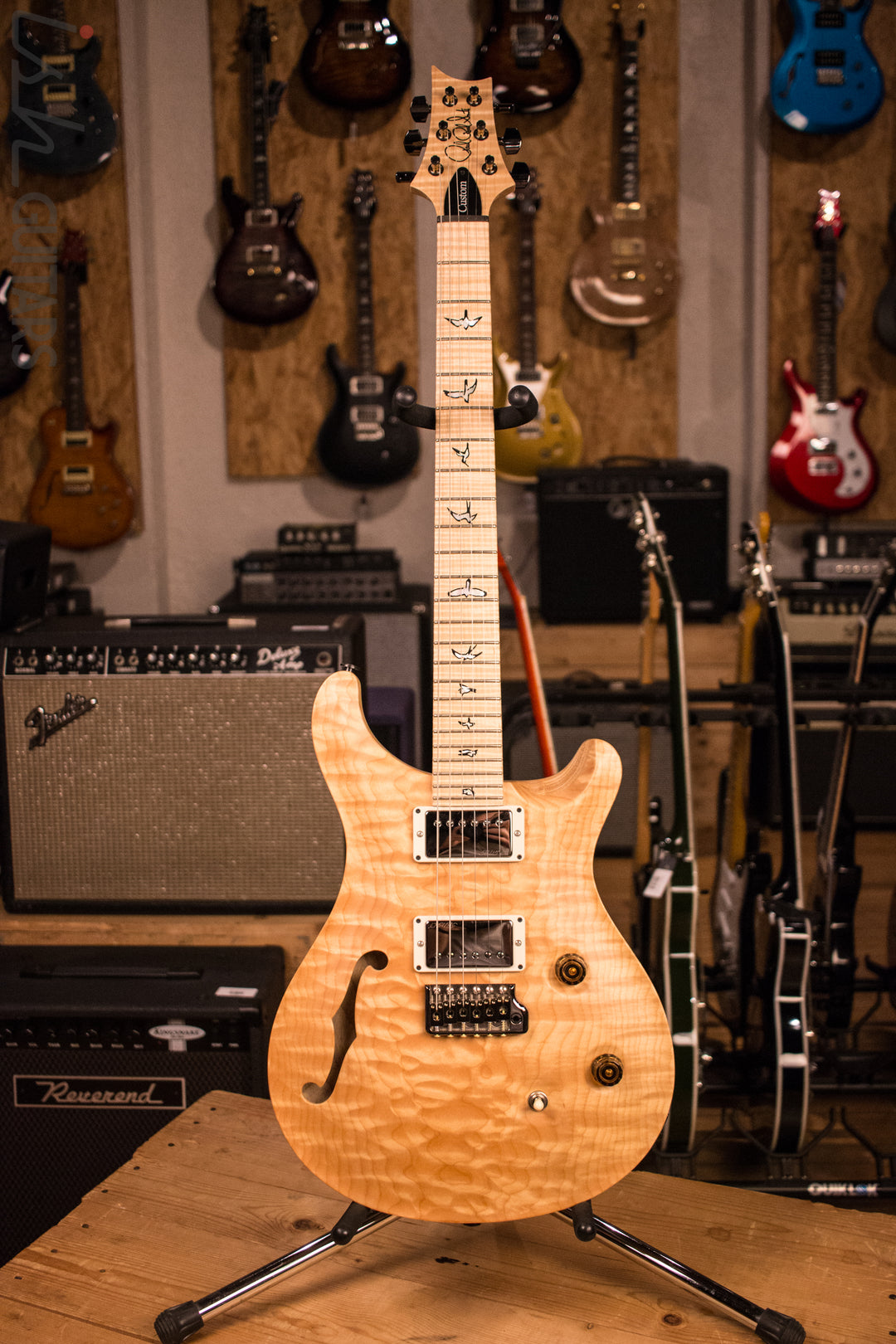 PRS Custom 24 Semi-Hollow Ish Guitars Exclusive Wood Library Quilt