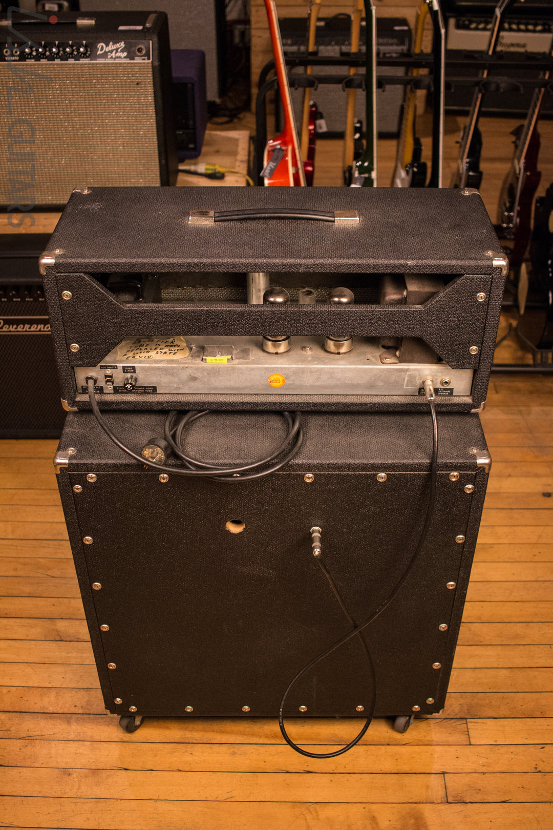 Sunn Sonic I-40 Guitar Bass Amp Head and Cabinet Stack JBL D140 Speaker