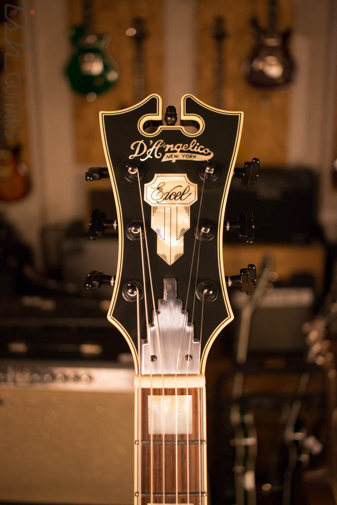 D’Angelico Excel EX-SS Laminated Flame Maple Grey Black Store Demo