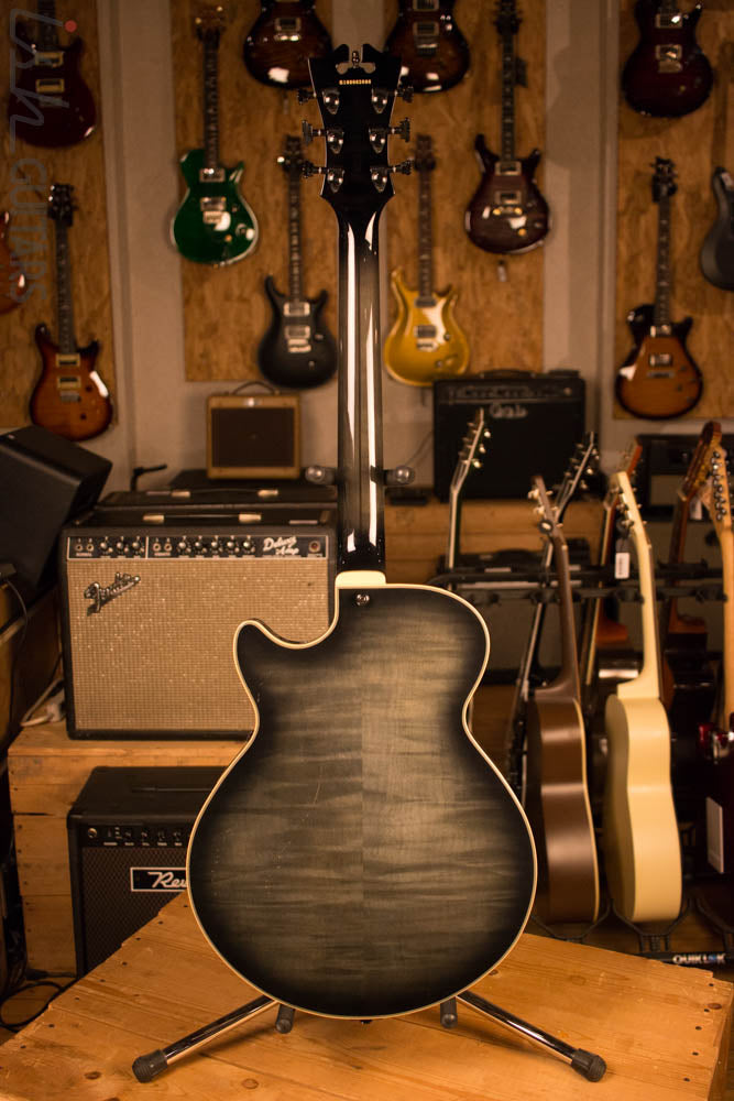 D’Angelico Excel EX-SS Laminated Flame Maple Grey Black Store Demo