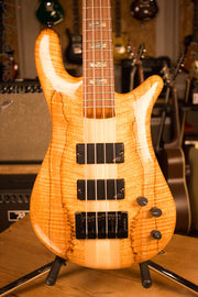 Spector NS-4 Bass Natural Spalted Maple Bass Player Live Display Aguilar