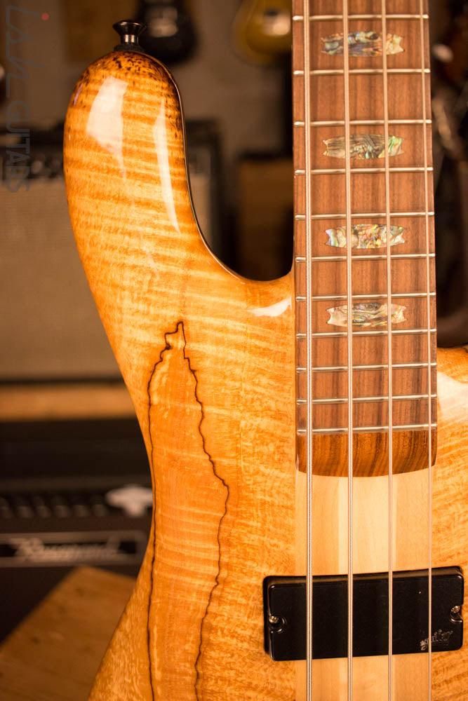 Spector NS-4 Bass Natural Spalted Maple Bass Player Live Display Aguilar