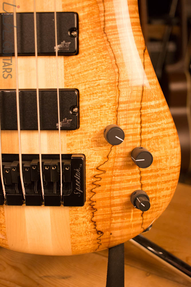 Spector NS-4 Bass Natural Spalted Maple Bass Player Live Display Aguilar