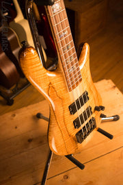 Spector NS-4 Bass Natural Spalted Maple Bass Player Live Display Aguilar