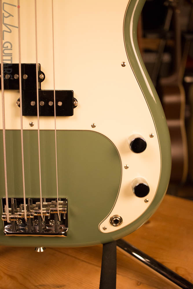 2017 Fender American Precision Bass Antique Olive