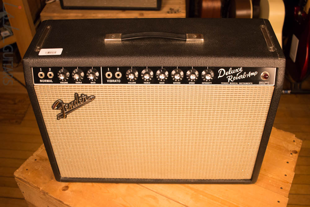 1965 Fender Deluxe Reverb Blackface Vintage Guitar Amp MINT! AB763