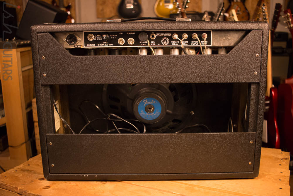 1965 Fender Deluxe Reverb Blackface Vintage Guitar Amp MINT! AB763