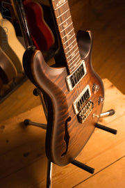 PRS Custom 24 Semi Hollow Ish Guitars Exclusive Wood Library Black Gold Burst Mahogany
