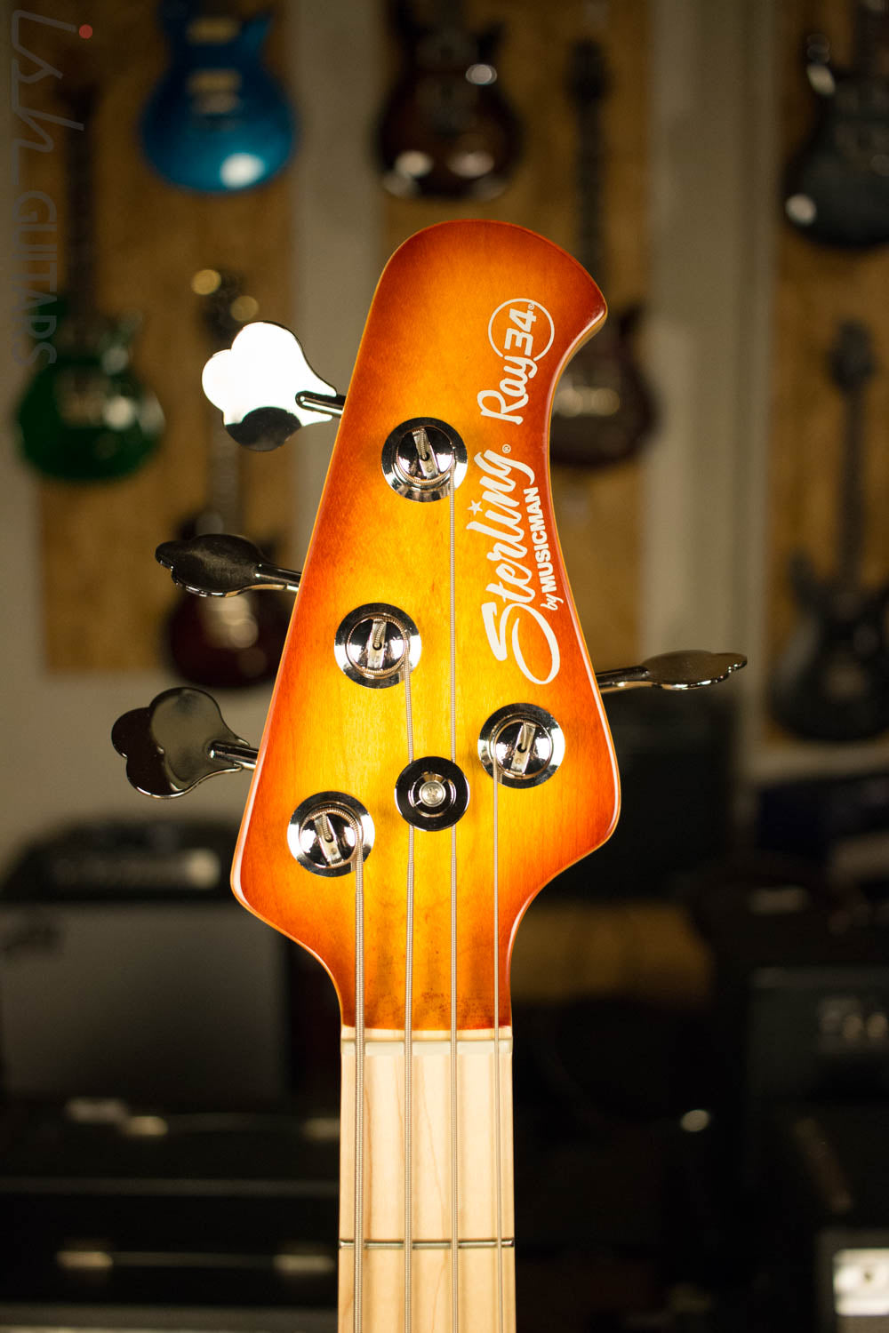 Sterling by Music Man Ray34 Bass Custom Prototype Quilted Mahogany
