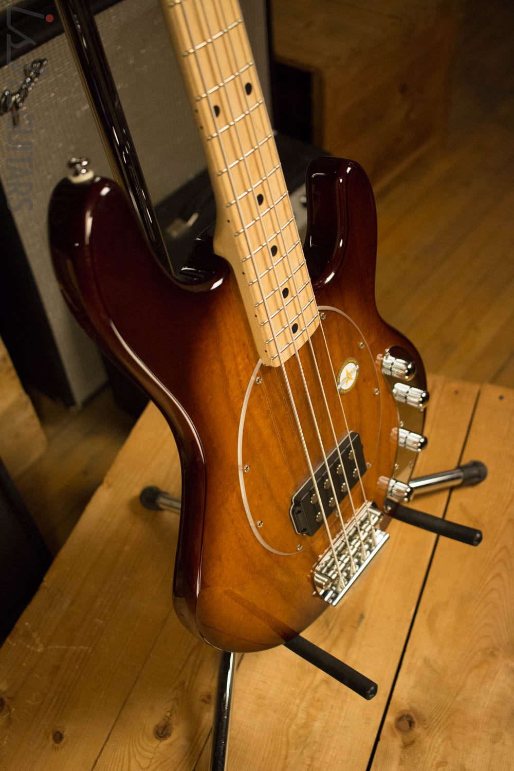 Sterling by Music Man Ray34 Bass Custom Prototype Quilted Mahogany