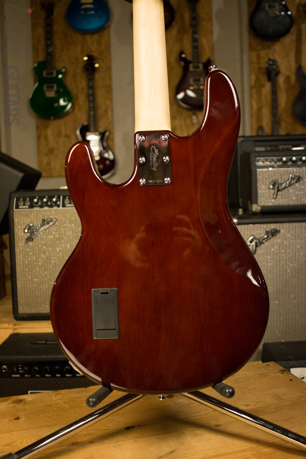 Sterling by Music Man Ray34 Bass Custom Prototype Quilted Mahogany